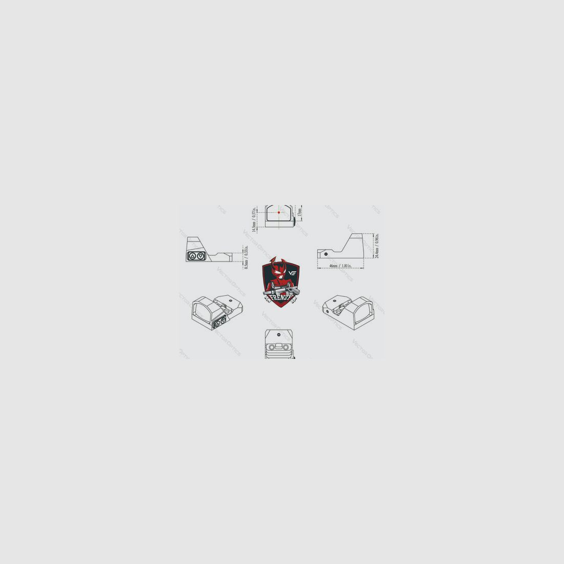 Viseur point rouge Vector Optics Frenzy Gen II TEK | 1x17x24, image 15 sur 15