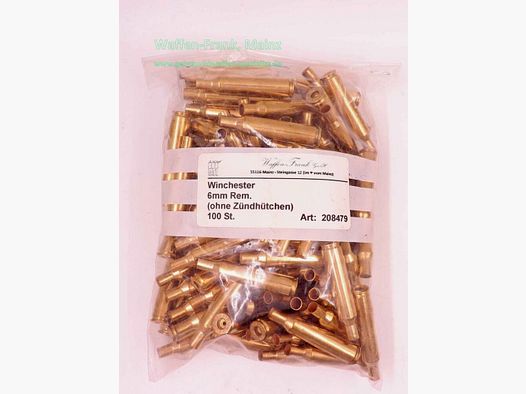 Winchester - USA Langwaffenhülsen 6mm Rem.