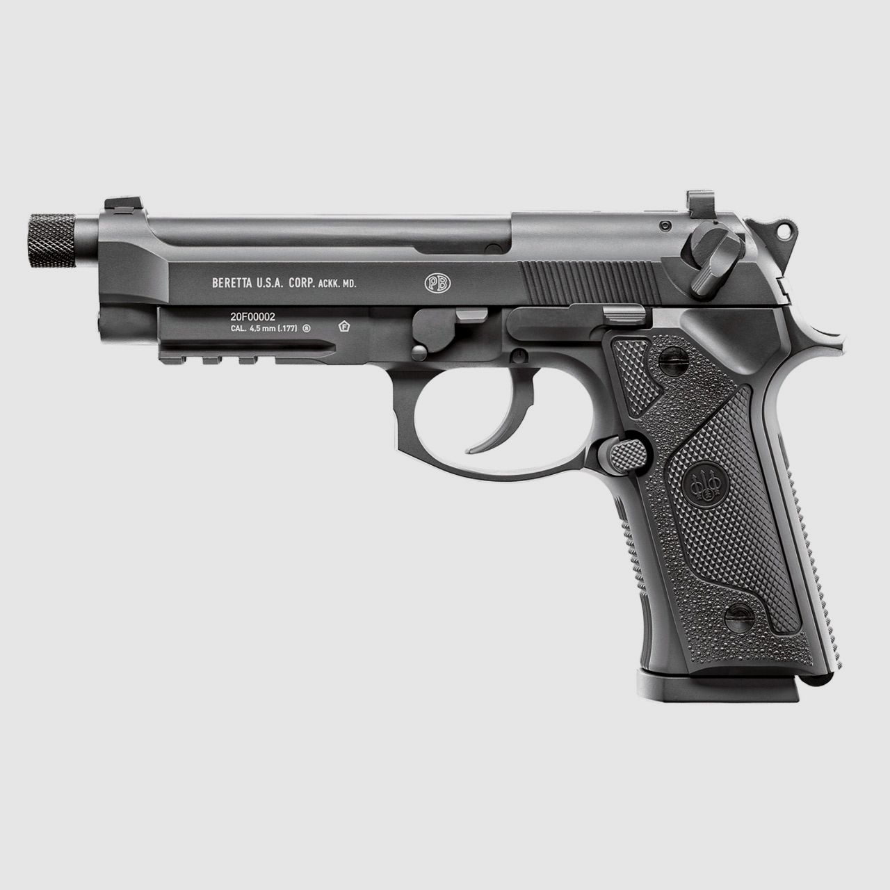 B-Ware CO2 Pistole Beretta  M9A3 FM schwarz Vollmetall Blowback Kaliber 4,5 mm BB (P18)