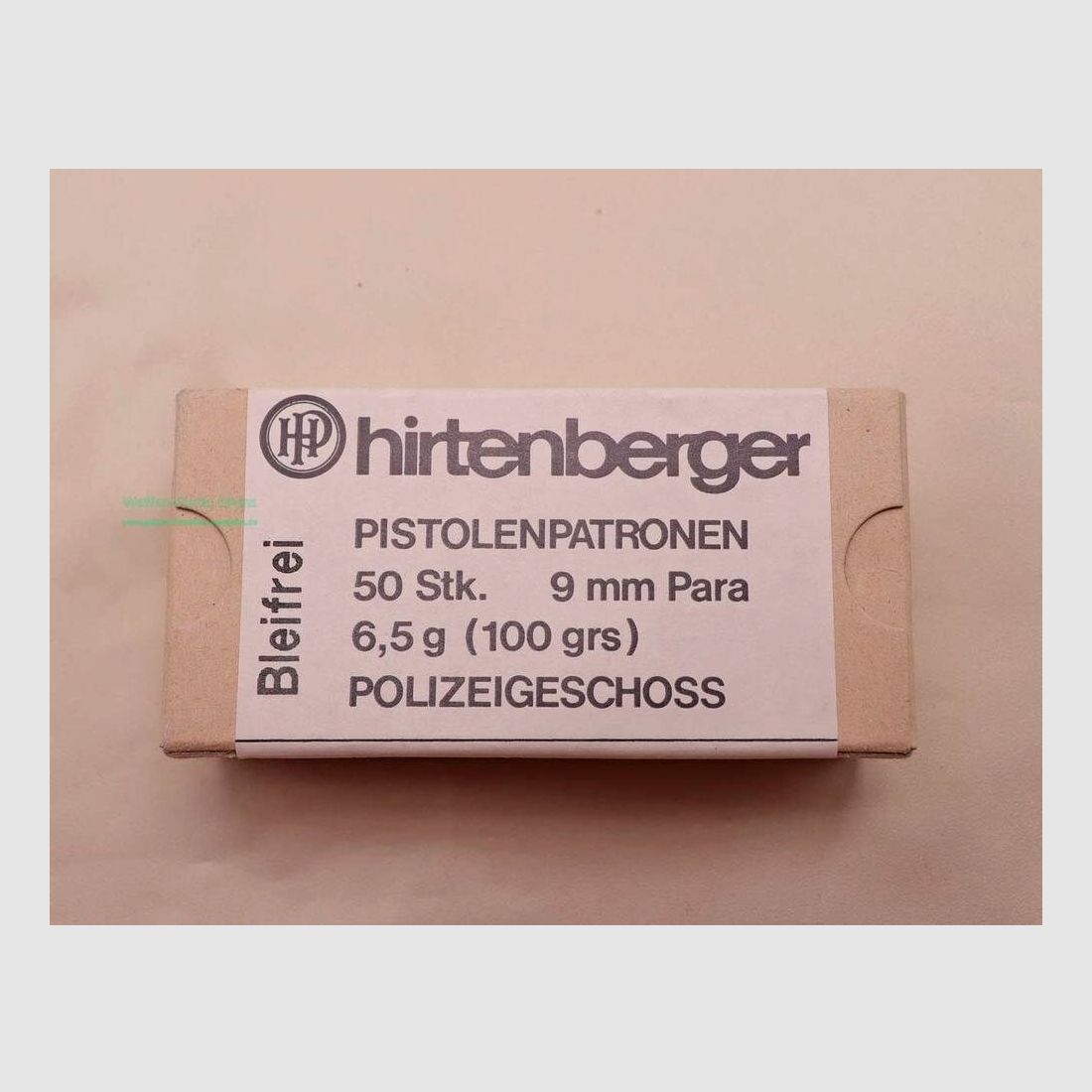 Hirtenberger / Österreich Pistolenmunition 9mmLuger/Parabellum/9x19