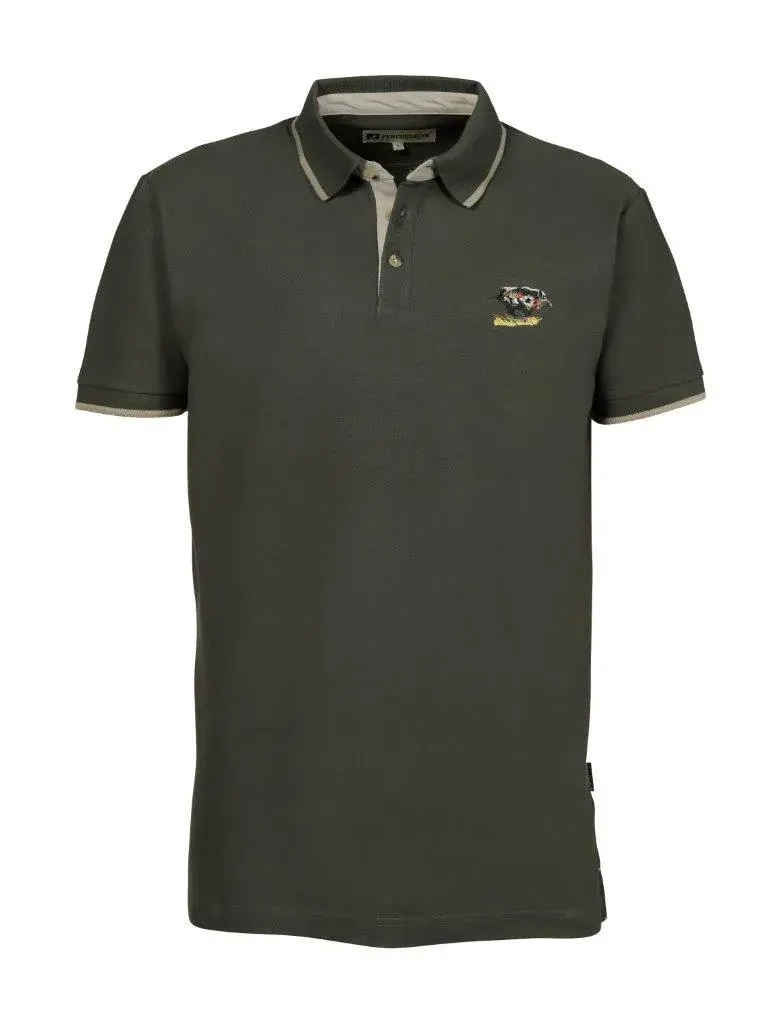 Polo De Chasse Percussion Broderie Sanglier, image 2 sur 2