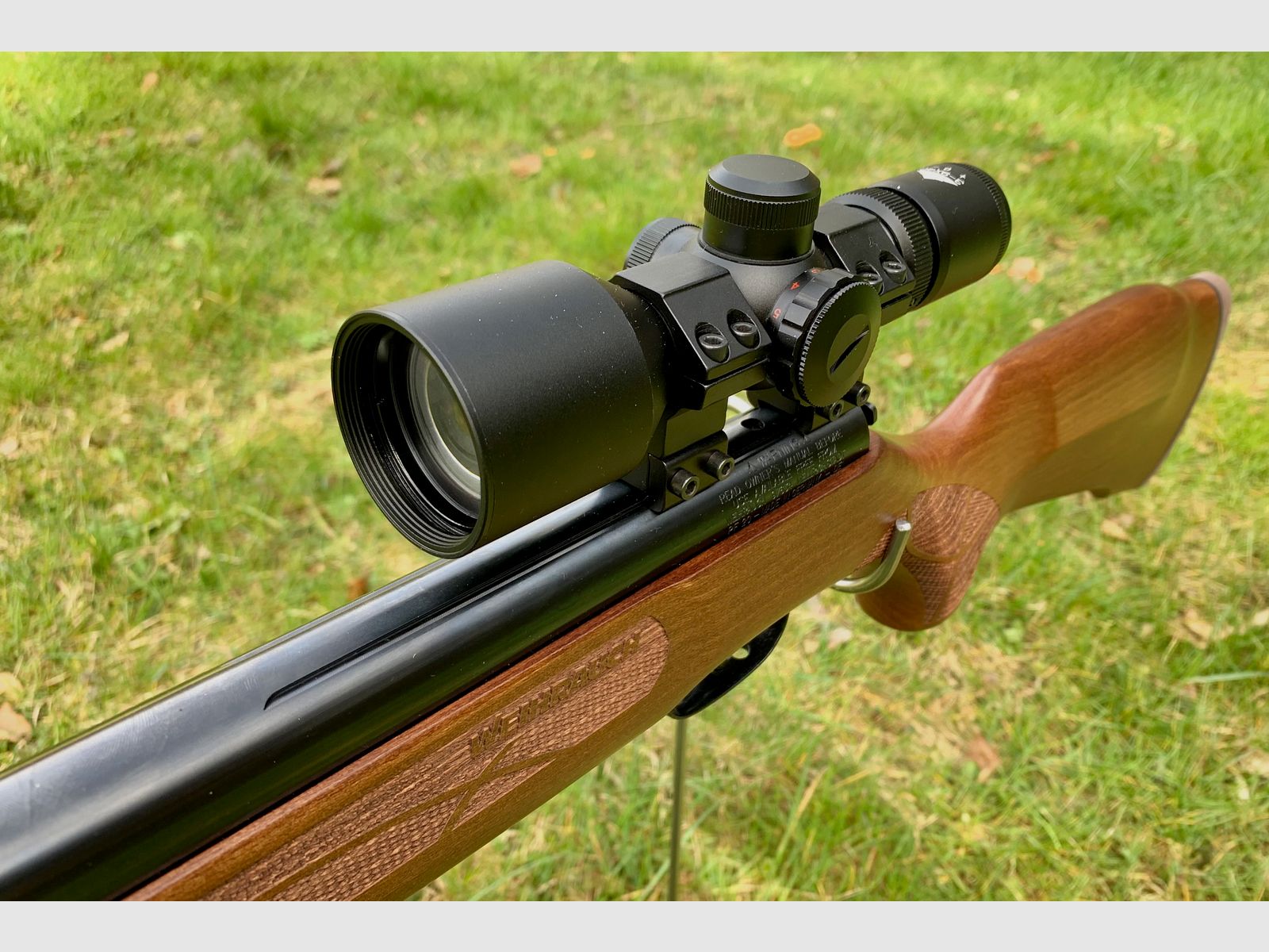 Weihrauch HW 50 M/II with silencer caliber 4.5mm and scope 3-9x40 compact
