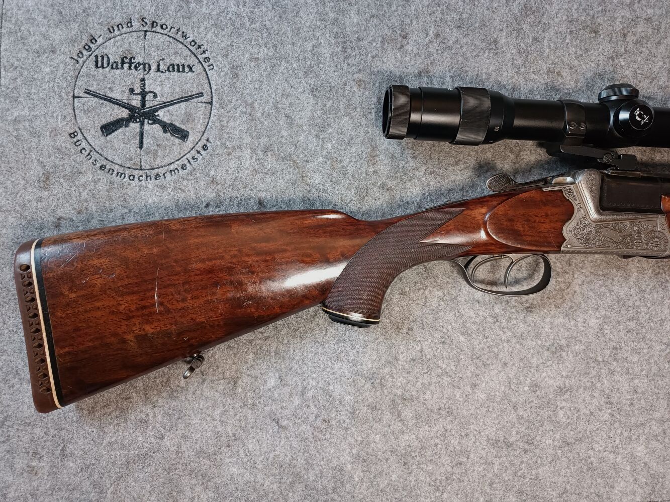 Franz Sodia Ferlach fusil superposé avec canon inséré K&S + ZF Doctor 2,5-10x48