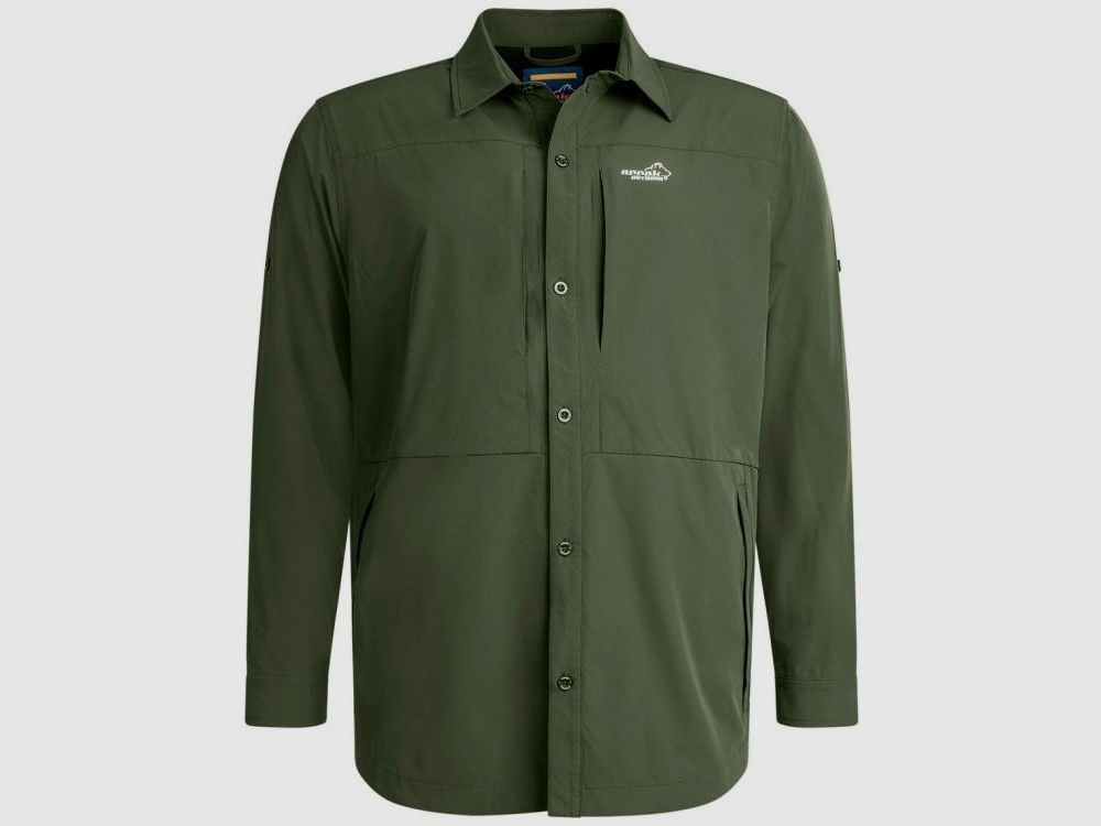 Arrak Outdoor Quick Dry camicia da uomo oliva XL