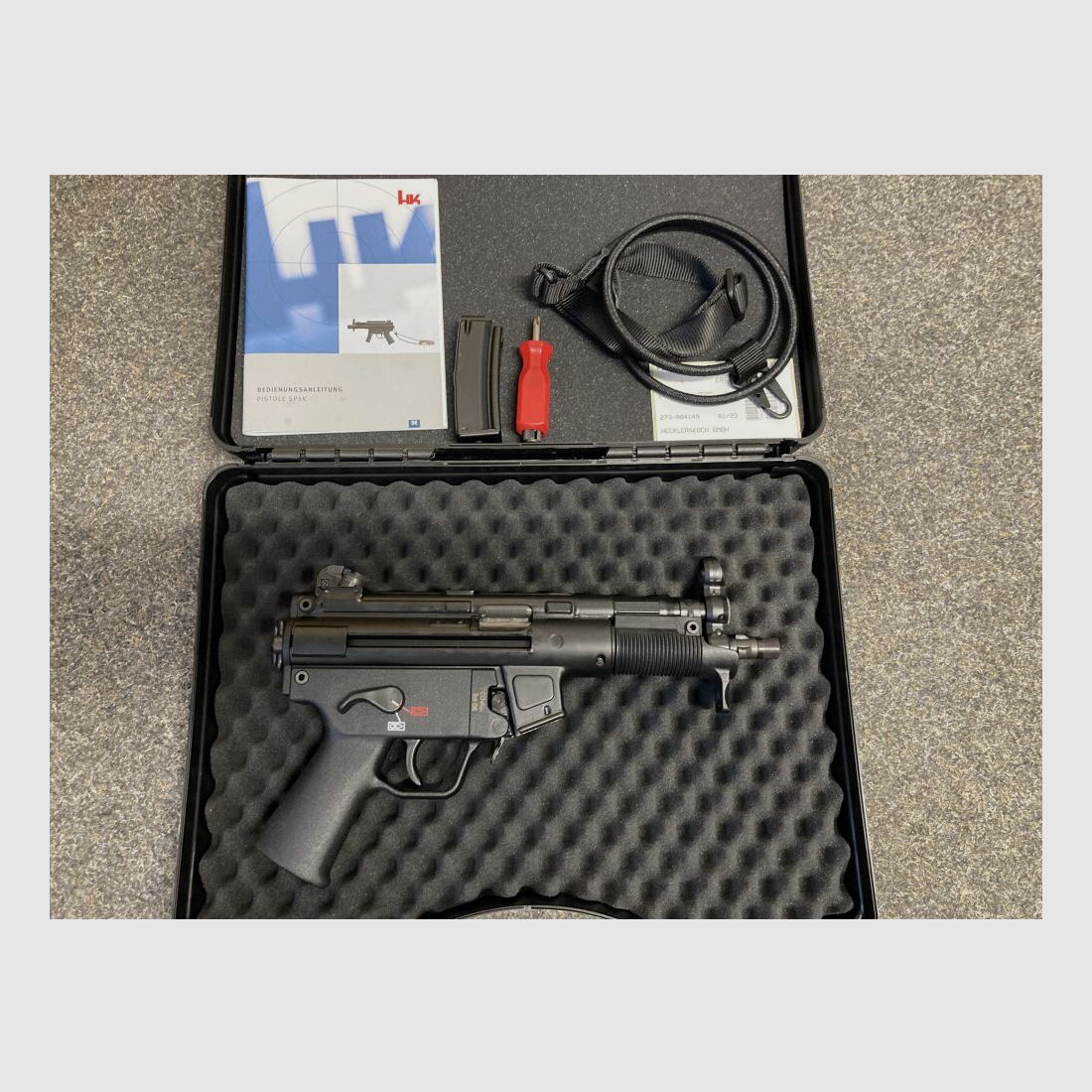 Heckler&Koch SP5K PDW pistool 9 mm Luger.