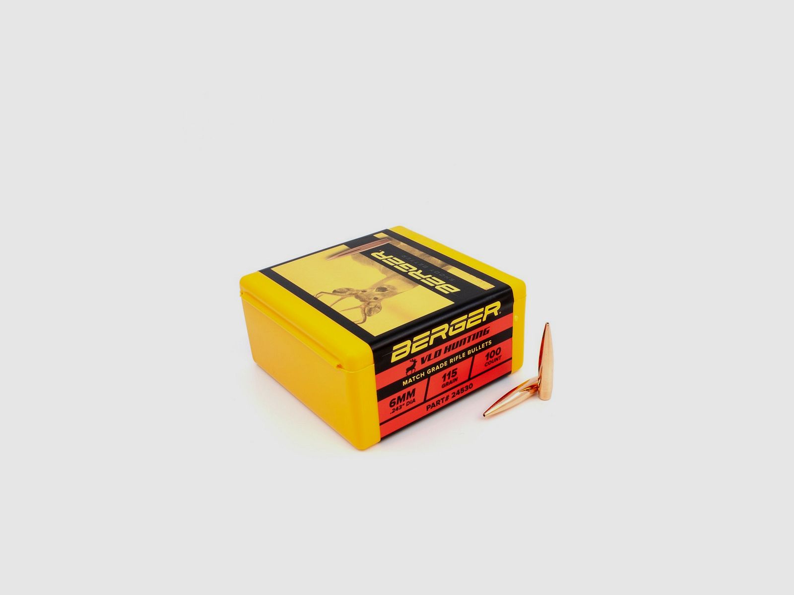BERGER GESCHOSSE 6MM (.243) 115gr VLD JAGD 100 Stk, Bild 2 von 3