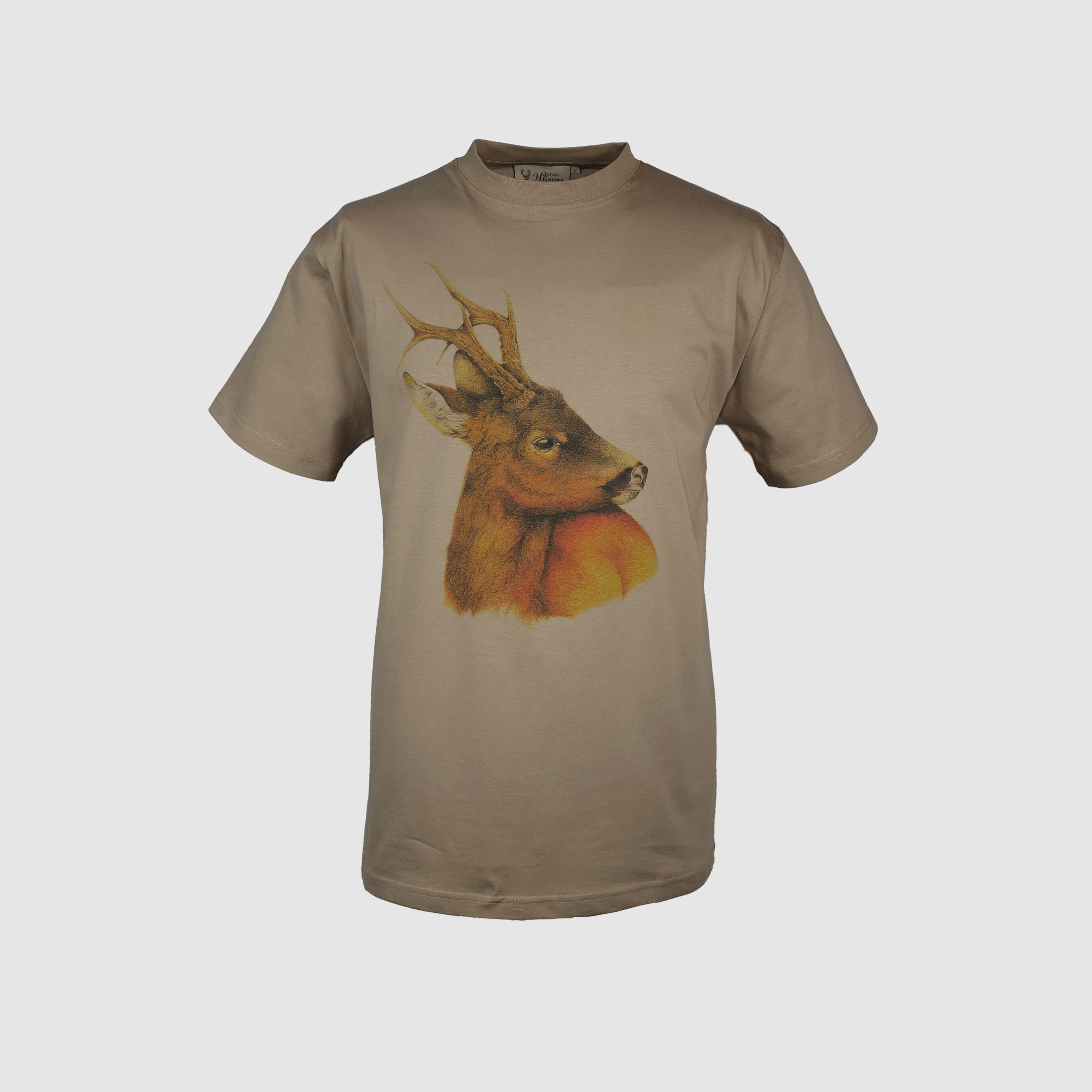 T-shirt design deer - colorful, round neck