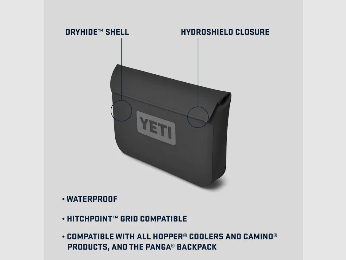 Yeti Sidekick Dry 3L Waterproof Gear Case (Charcoal), image 2 sur 9