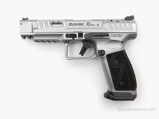 CANIK TP9 SFx Rival-S, Steel Frame, Silver Finish, 9 x 19 mm