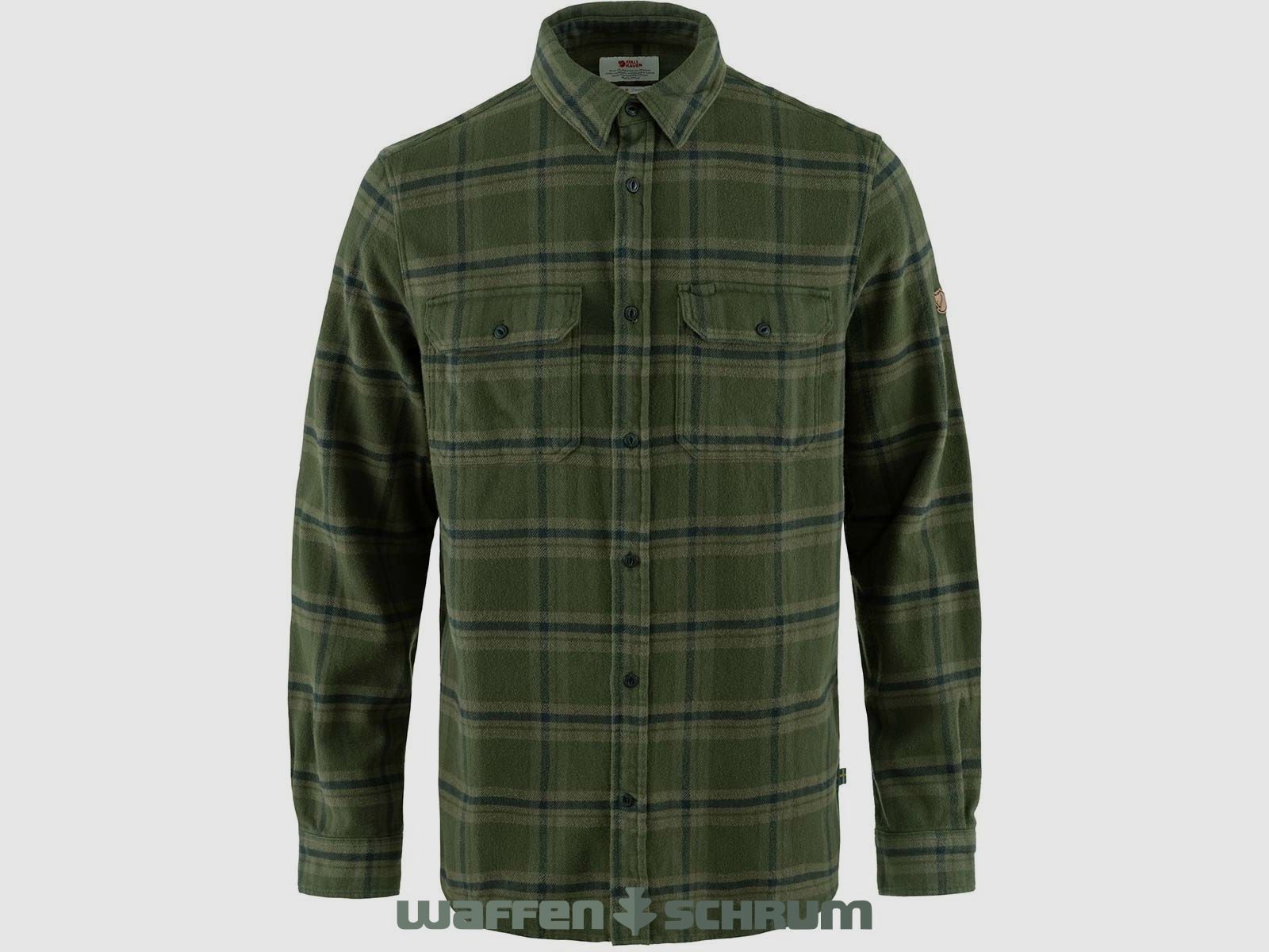 Fjällräven Hemd Övik Heavy Flannel Deep Forest - Dark Navy