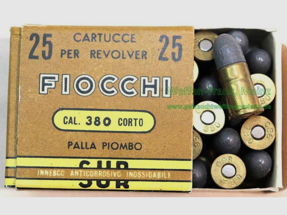 Fiocchi - Italian revolver cartridges .38 Corto/short
