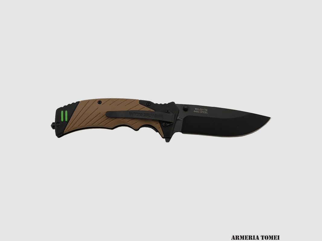 COUTEAU – AVEC ARMURE NIGHTINGALE PLIANT TAN, image 2 sur 4