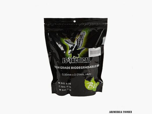 JS-TACTICAL – PALLINI BIODEGRADABILI 0.25G BIANCHI