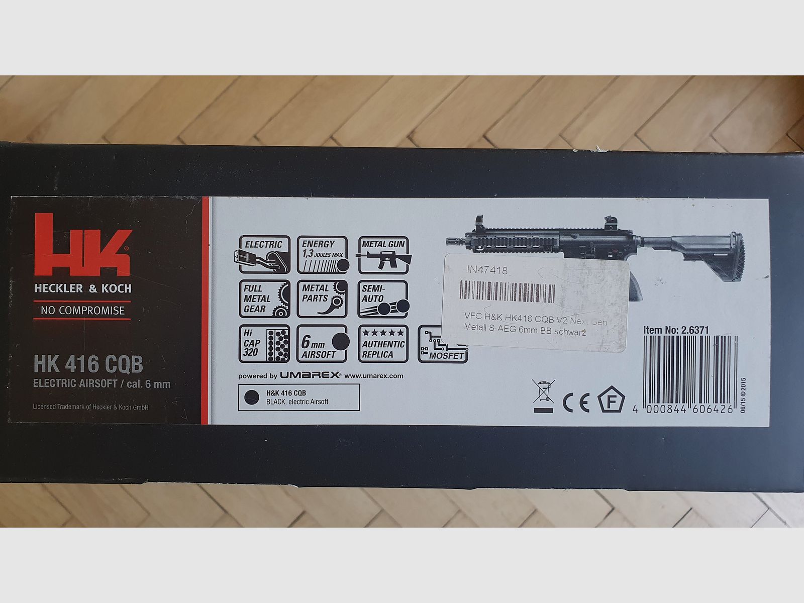HK 416D CQB Airsoft VFC S-AEG  Top Zustand