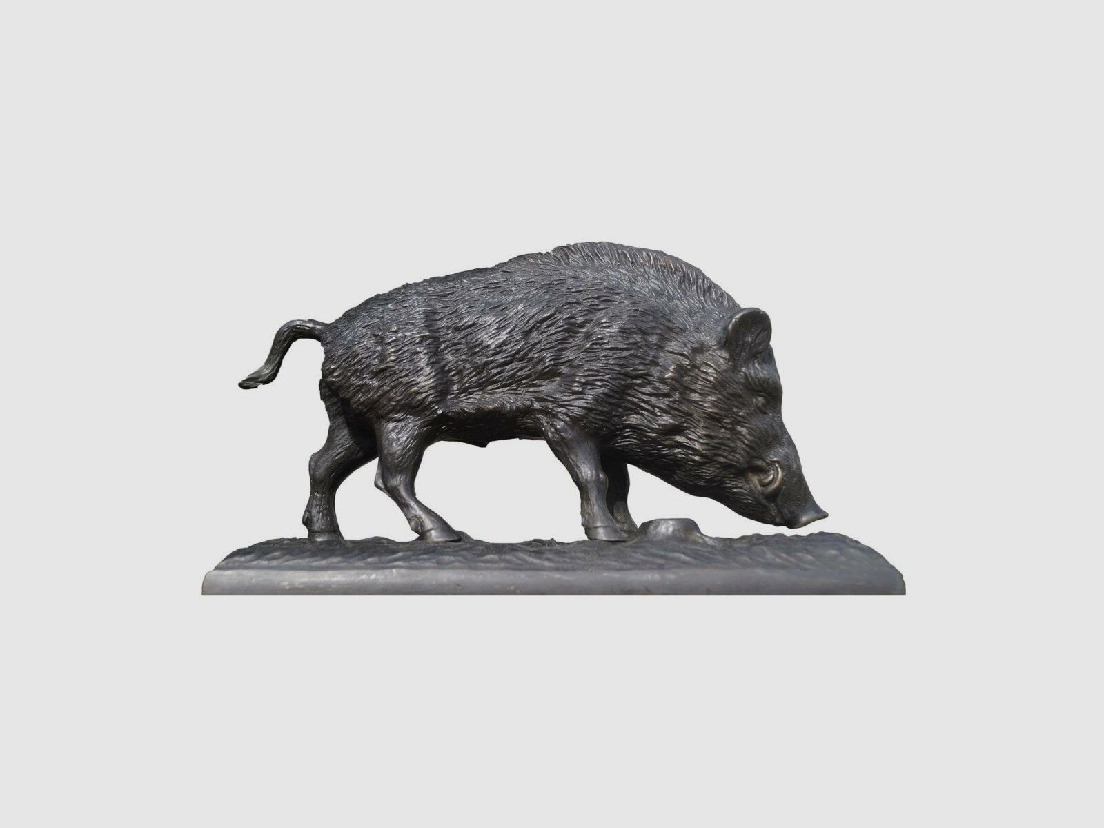 Lovergreen Bronzestatue Motiv suchendes Wildschwein