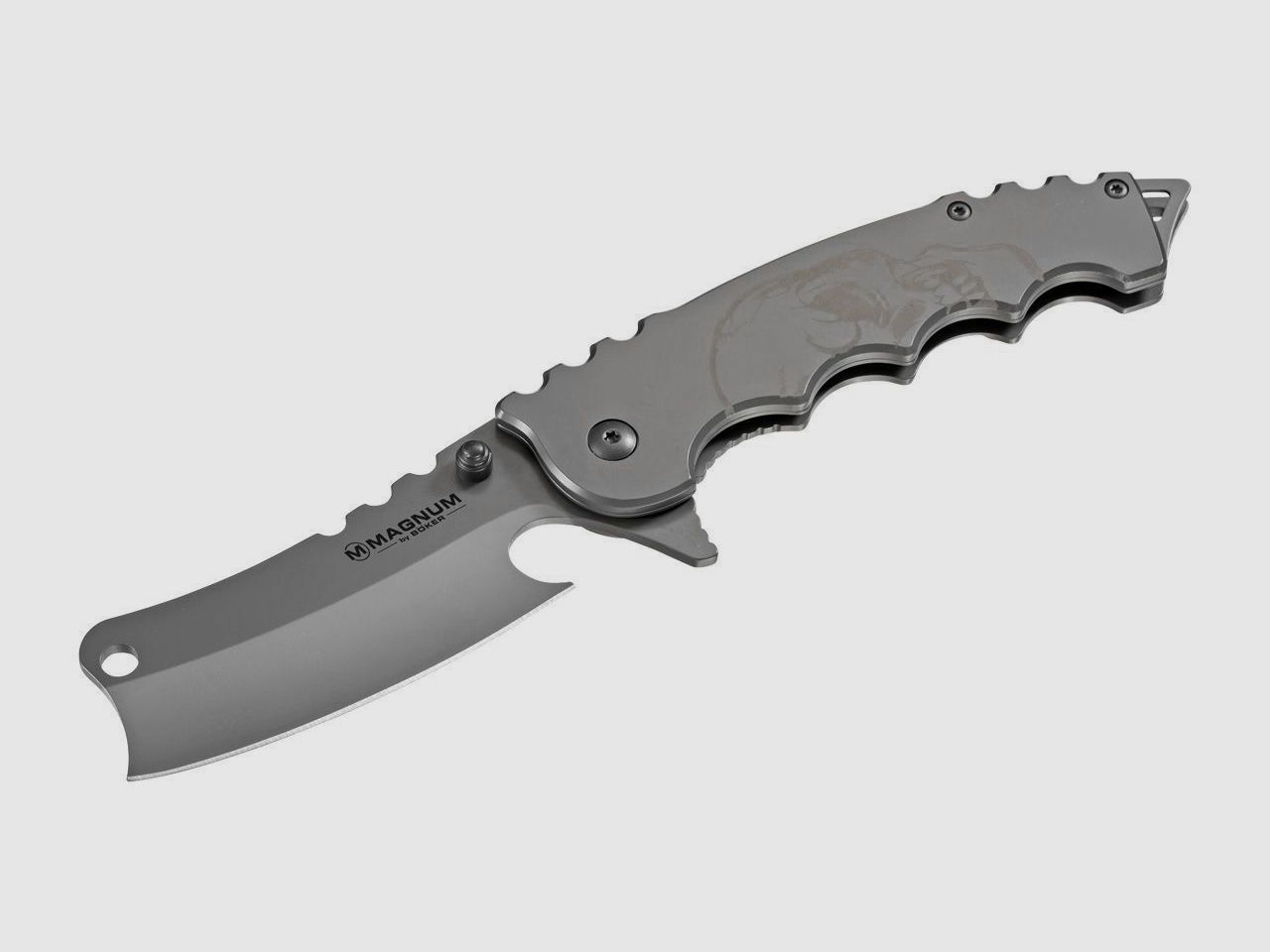 Pocket knife Mortem Cool with skull and extraordinary blade