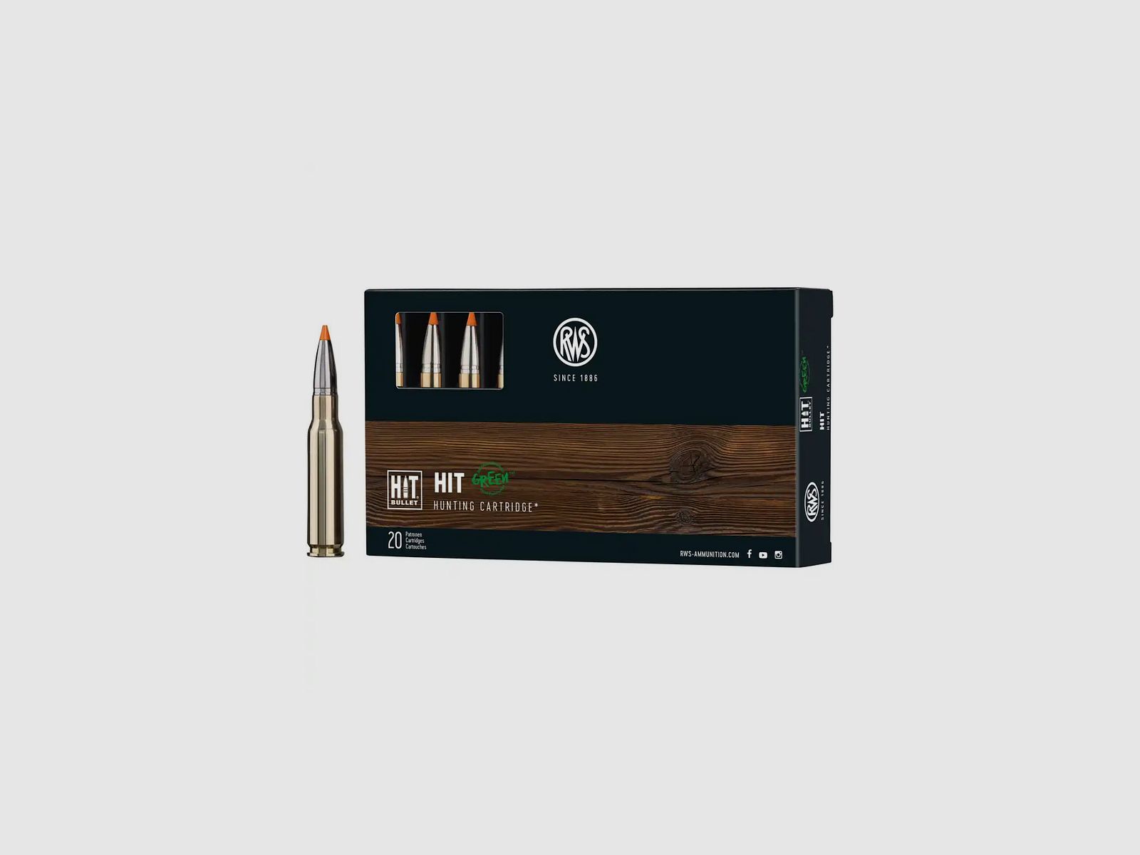 RWS .308 Win. HIT 10.7g 165gr lead-free