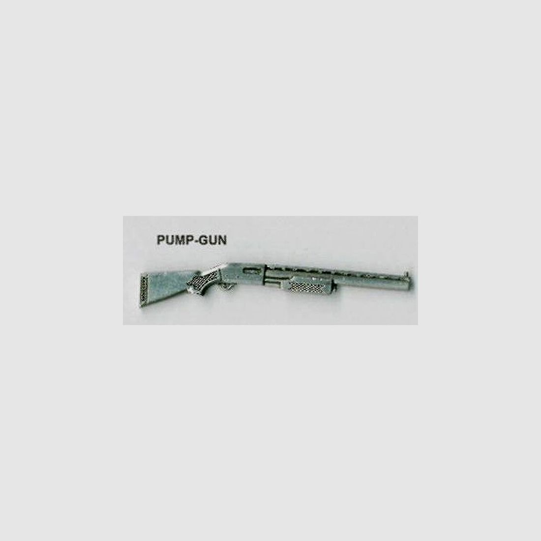 Pump-Gun als Metall-Anstecker