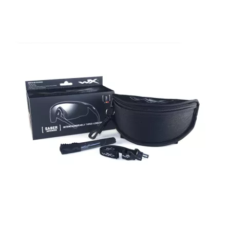 Wiley X Saber Advanced 309 glasses, smoke / rust / vermilion, matte black frame, image 8 of 10