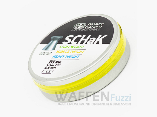 JSB SCHaK Premium Diabolo à tête plate 0,52g 500 STK