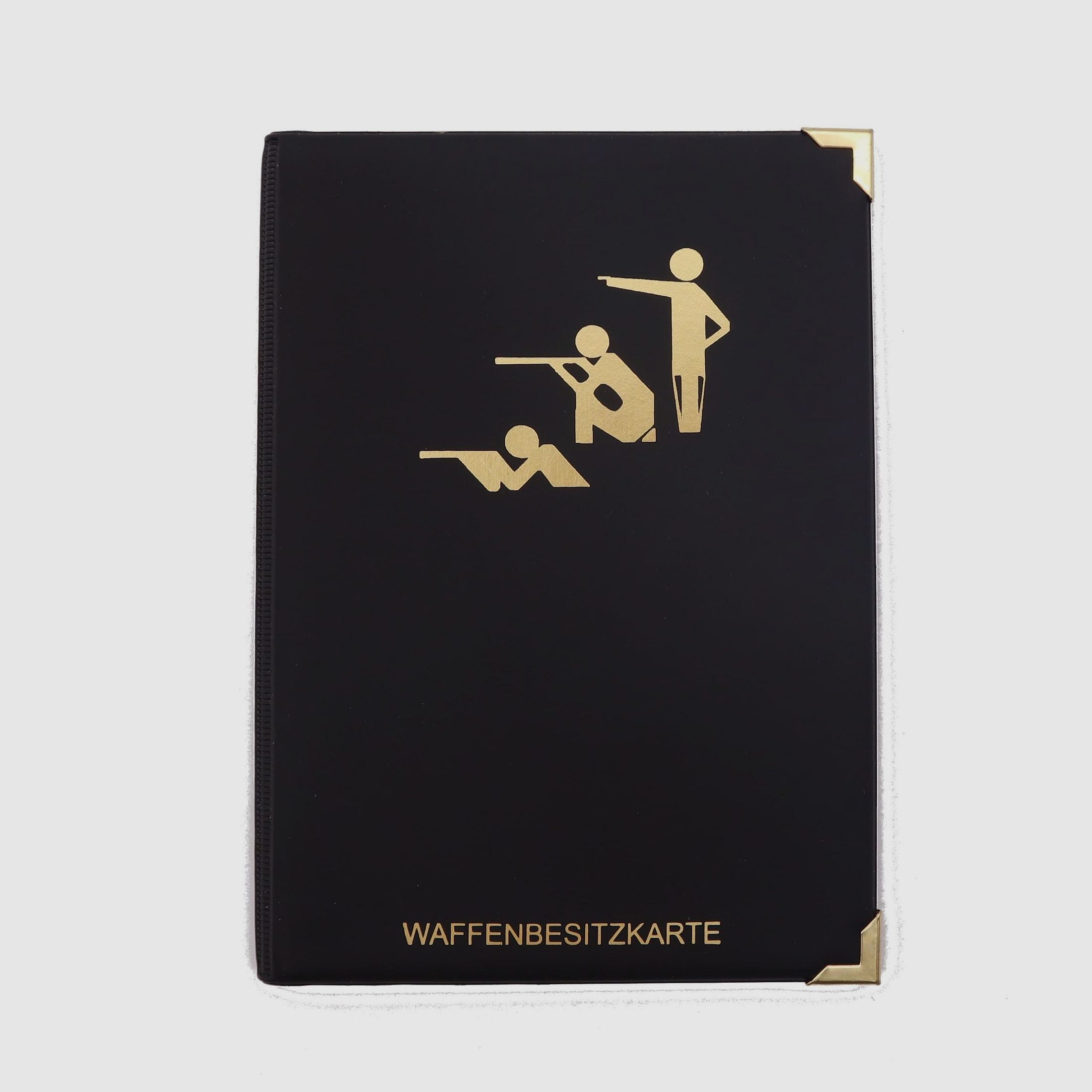 WBK Etui mit 2 extra Fächer Motiv Sportschützen - Schwarz
