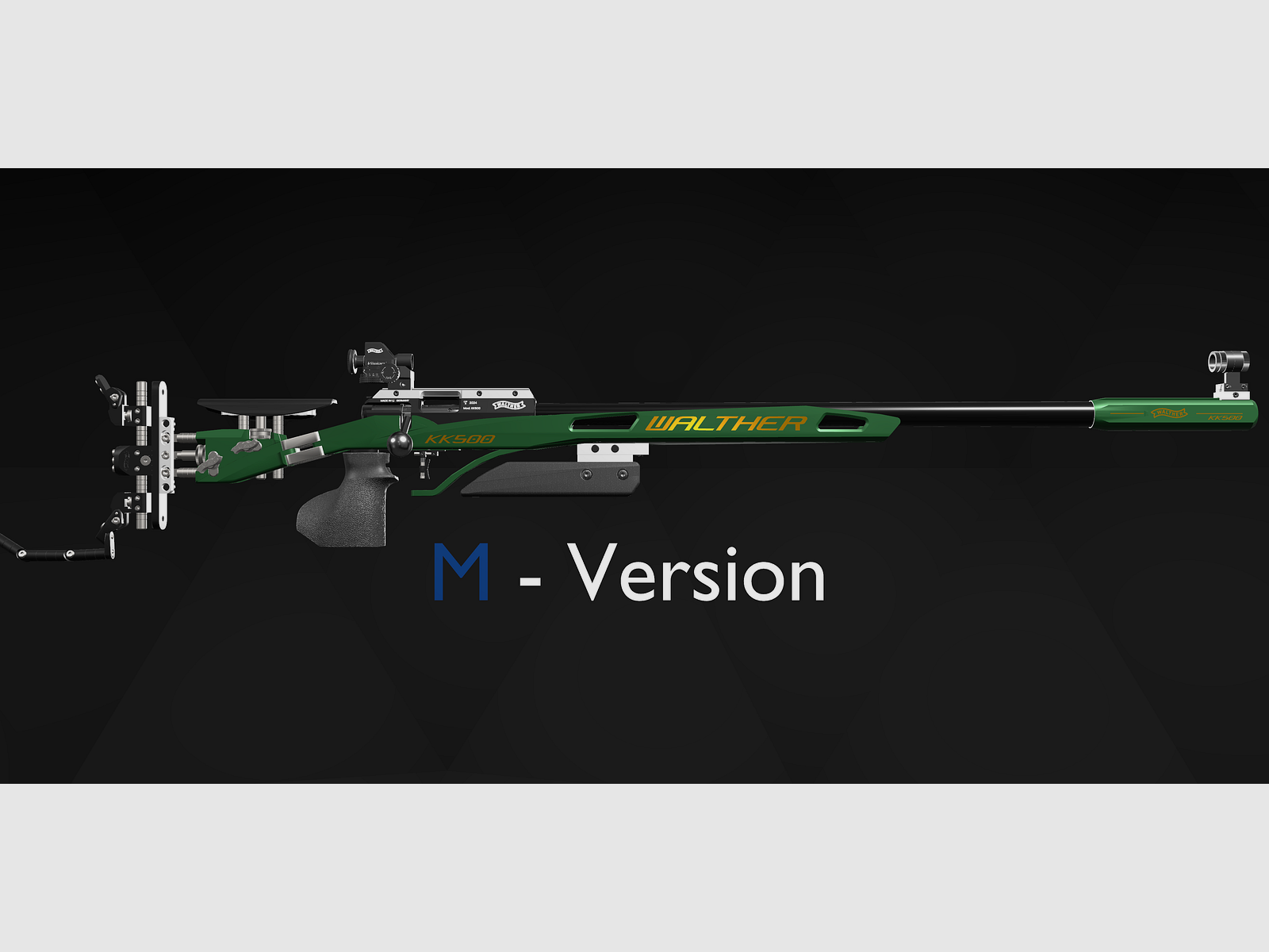 Walther KK500-M Expert MM green .22LR bolt-action rifle for right-handed