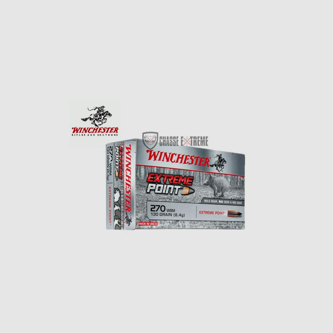 20 Patronen WINCHESTER Kal. 270 WSM 130gr Extreme Point, Bild 1 von 2