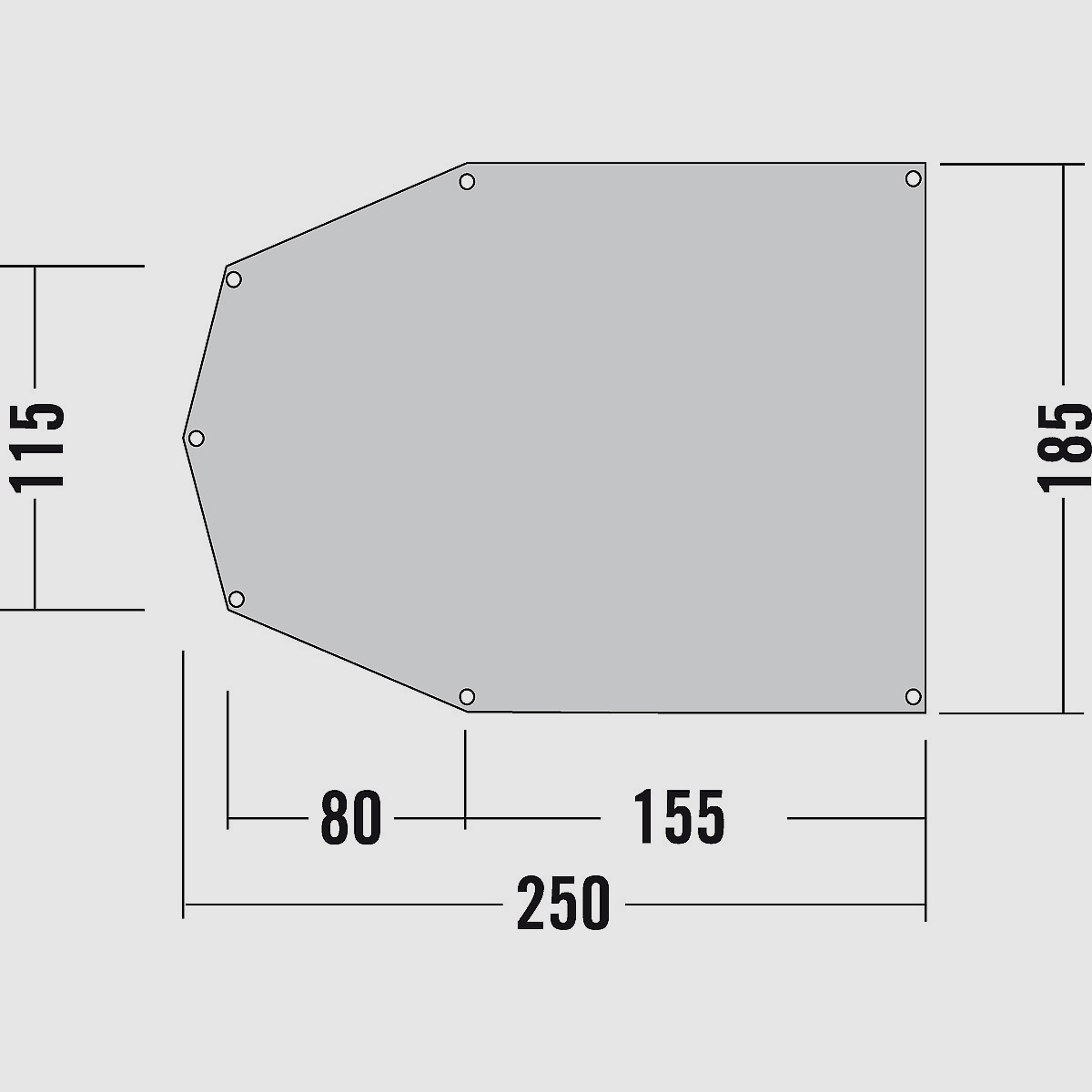 TATONKA Zeltunterlage 250x185