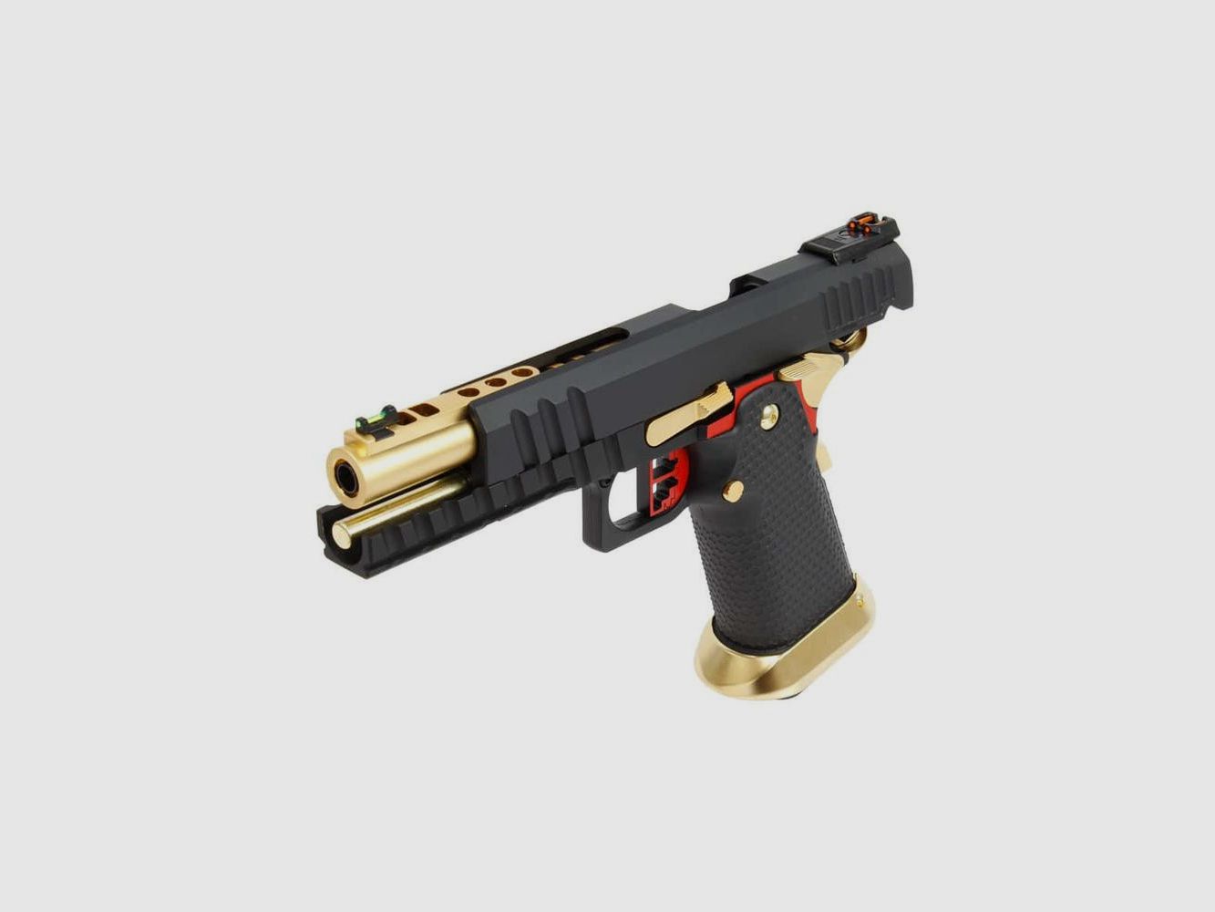 Airsoft-Replikat GBB HX2032 AW CUSTOM - Semi/Vollautomatisch - Gas 1.0J - Präzision und Realismus Schwarz Gold, Bild 4 von 5