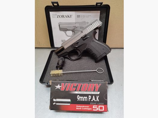 Zoraki 906 Schreckschuss Pistole 9mm Titan-Optik Set Angebot !!Neuware!!