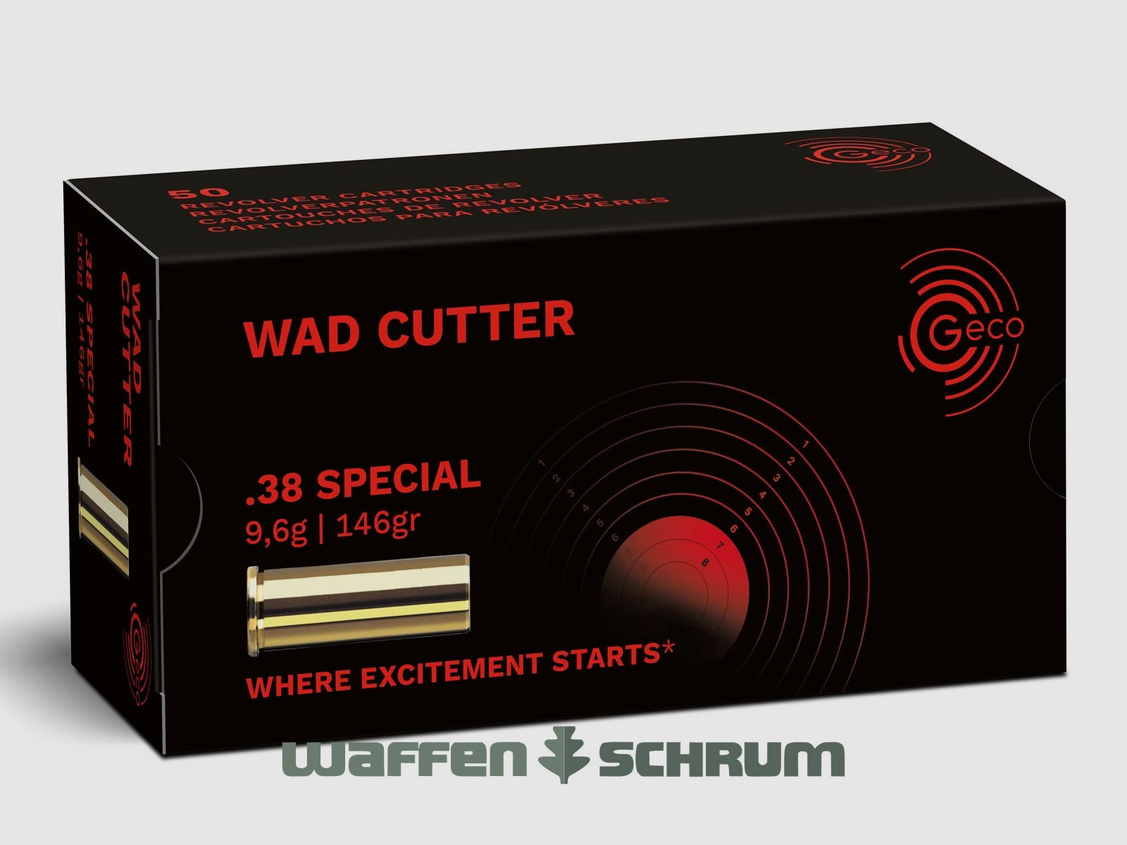 Geco WC 9.6g - 148gr .38Special