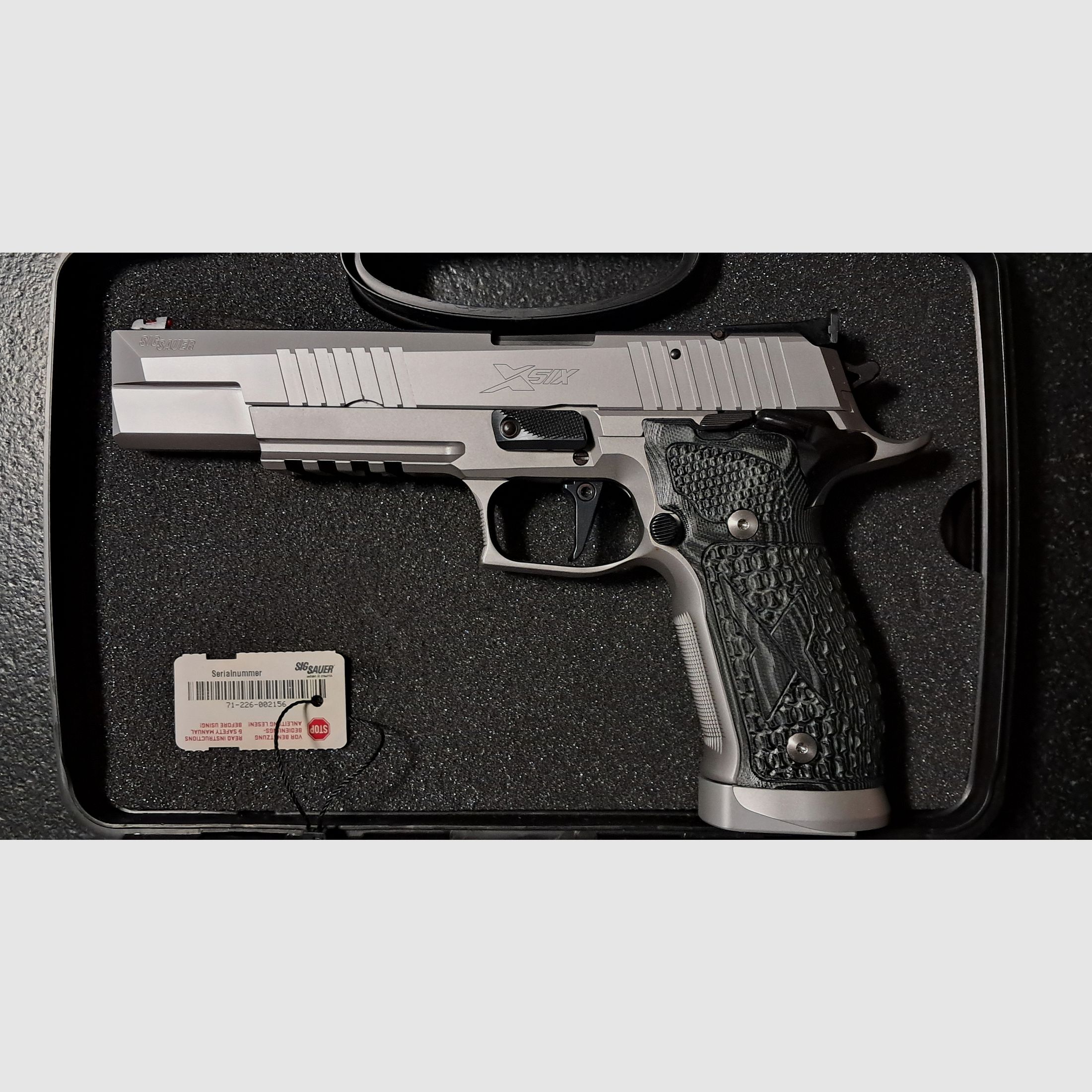Sig Sauer X - Six Supermatch, caliber 9 mm with accessories