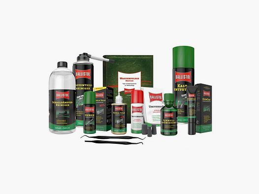 Set completo di pulizia per armi Ballistol