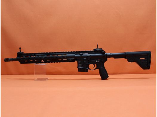 Ha.Büchse .223Rem Heckler&Koch/H&K MR223 A3 16,5" Lauf Schwarz HKey L, Gas-Piston-System AR-15/HK416