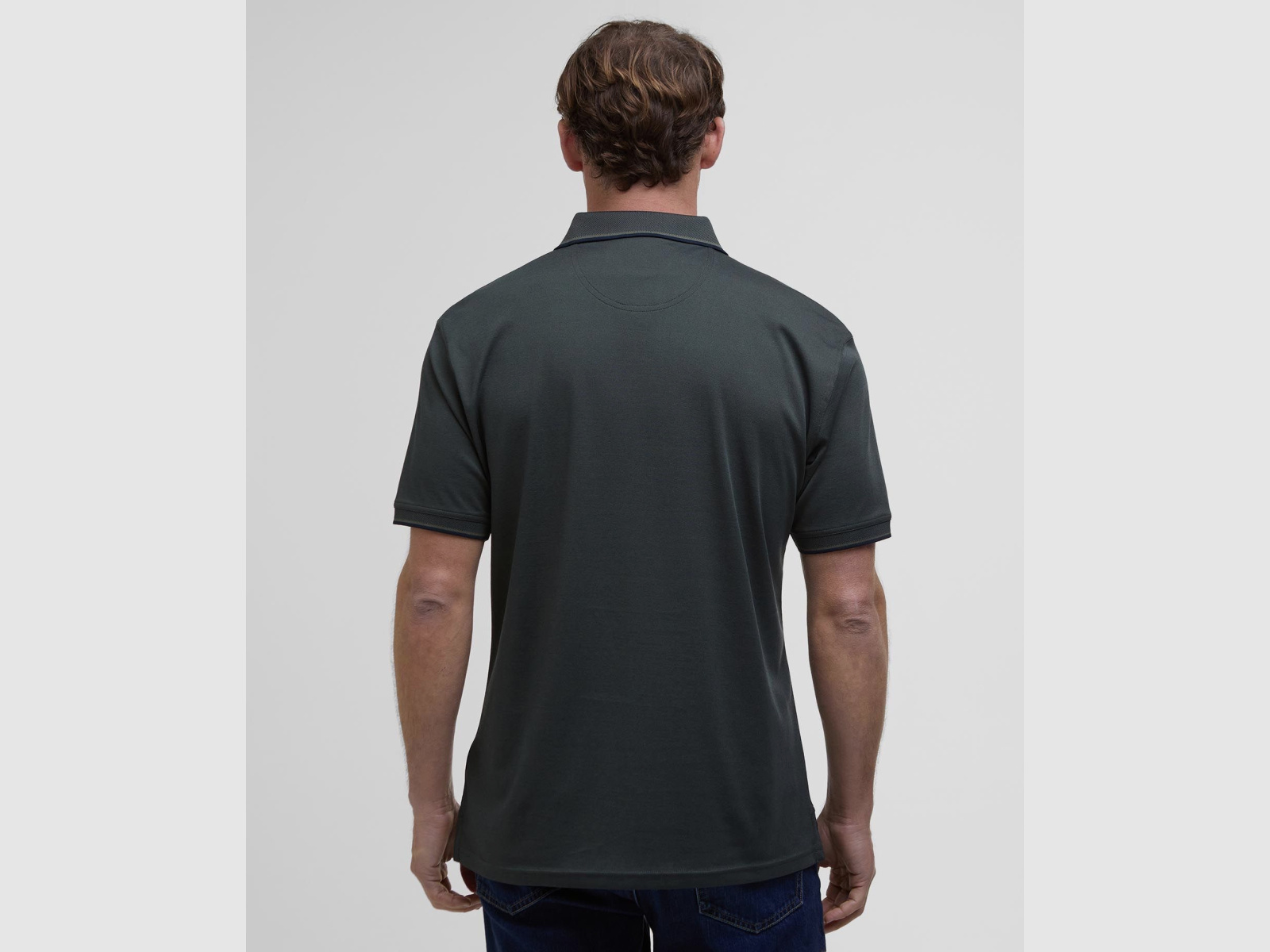 BARBOUR Poloshirt Heydon Short-Sleeved Olive