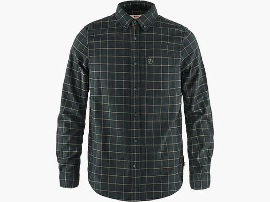 Chemise en flanelle FJÄLLRÄVEN Övik M Gris foncé