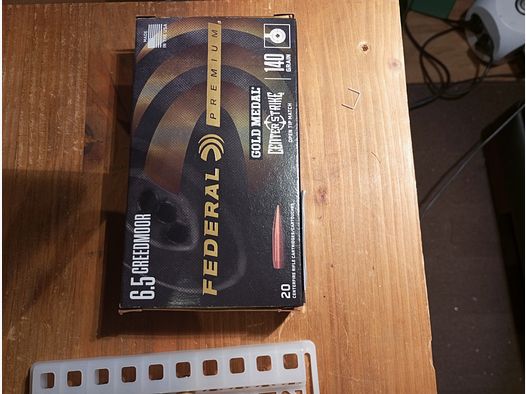 Hülsen 6,5 Creedmoor Federal Premium Gold Medal 36 Stück