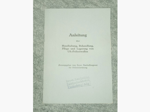 Polizeiwaffen US Besatzungzone Millitary&Police / 30M1 Carbine