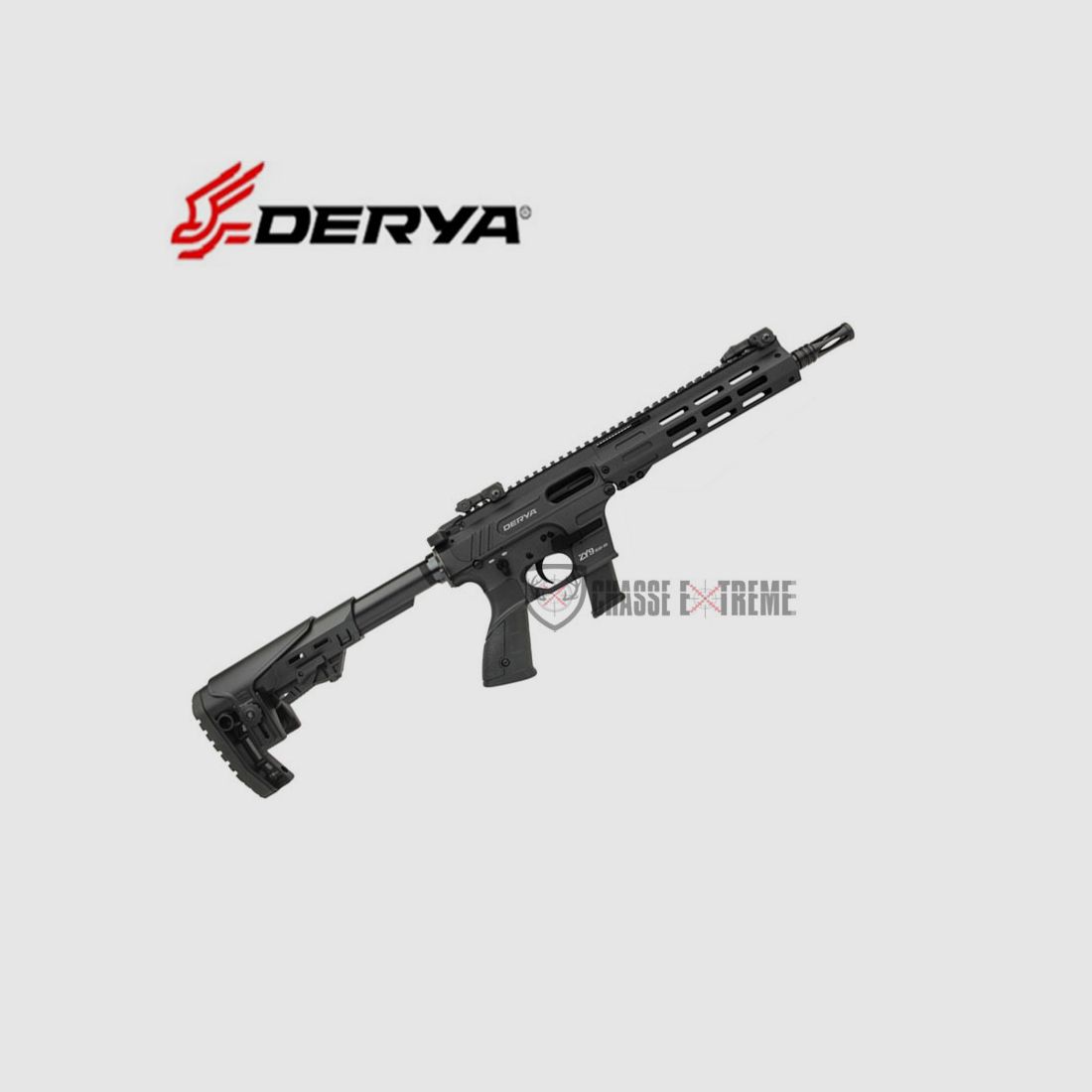 Carabine DERYA ZY9 Dual System 25.4 cm Cal 9X19 Noir, image 2 sur 2