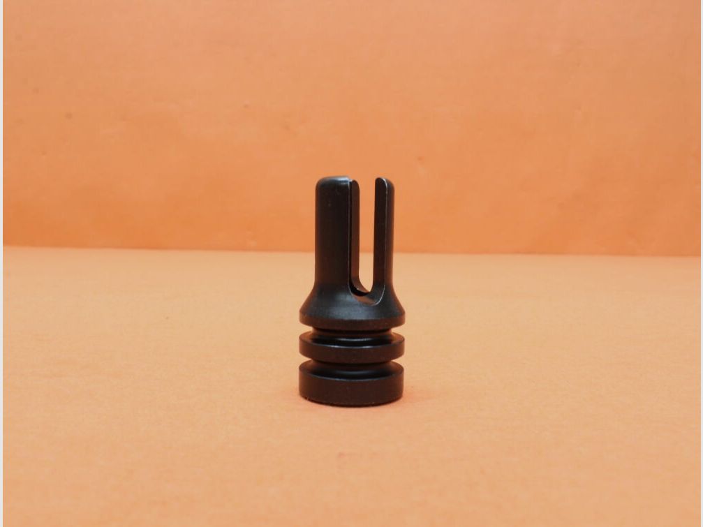 Brownells AR-15 : Frein de bouche A1 à 3 branches Duckbill (1/2-28) BRN .223 Acier mat / Suppresseur de flamme