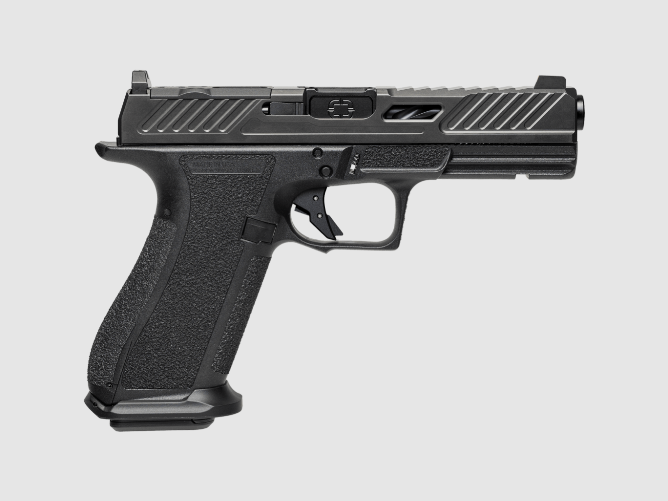Shadow Systems Pistole DR920 Elite OR, 9mmLuger, 4.5" Lauf geflutet Schwarz, Tritium, 17+1