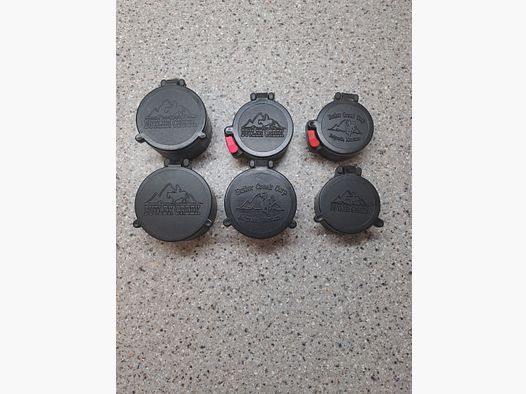 Butler Creek Flip-Open Scope Caps, Opjektivkappe, Konvolut 