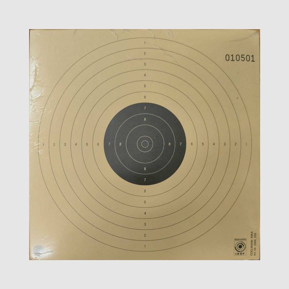 Edelmann Zielscheibe von EDELMANN, 10m LP, 250 Stk, Wettkampf