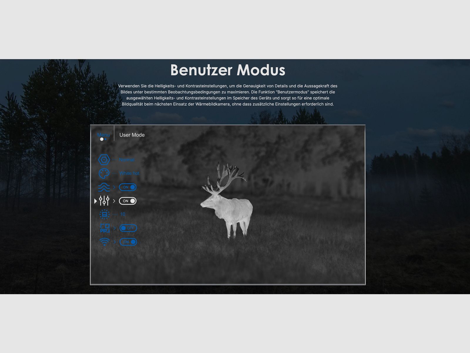 Pulsar Telos XQ35 warmtebeeldhandapparaat 384x288 pix. @ 17 µm NETD <25 mK