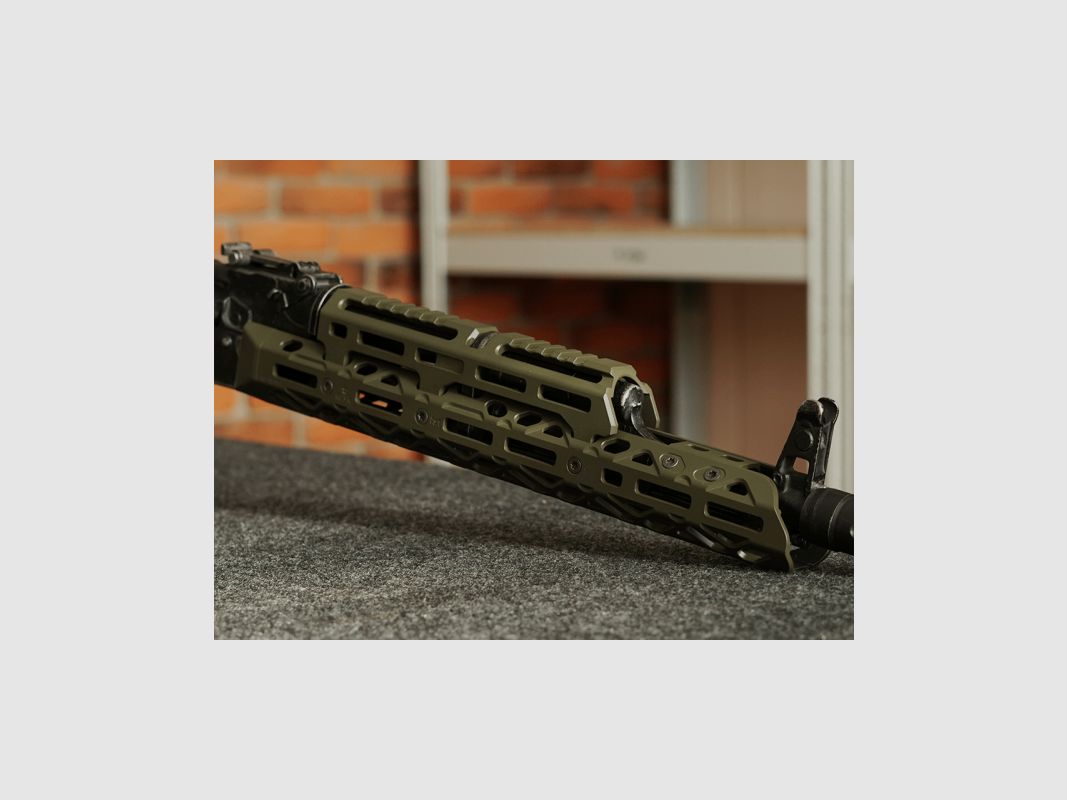 KPYK Langer AK M-LOK Handschutz mit langem Gasrohrcover CRC 1U004B OD Green