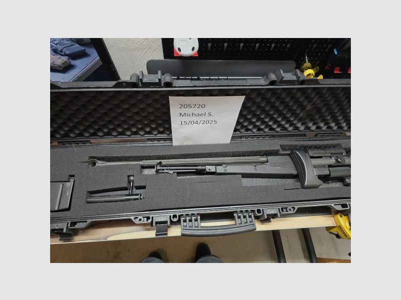 S&T PGM Mini-Hecate 6mm BB Airsoft Gas-Repertiergewehr inkl. Zweibein und Koffer