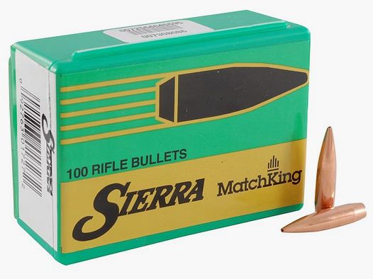 Balle Sierra 6,5mm/.264 123GR HPBT Matchking 100 pièces
