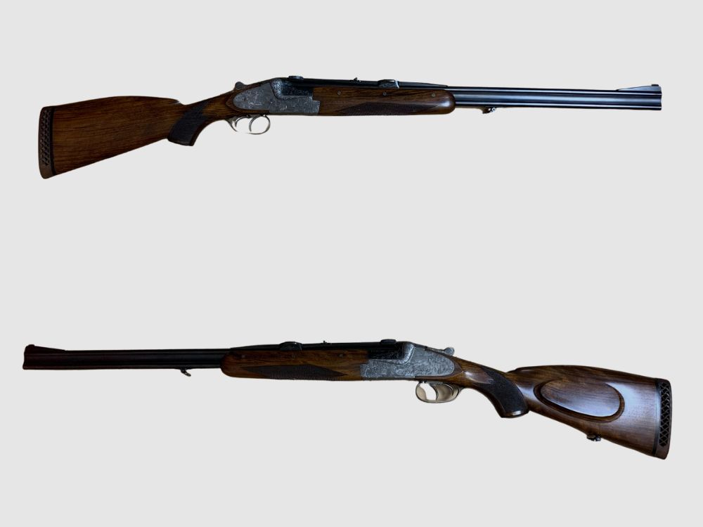 Double rifle Merkel 8x75RS with 2x Schmidt & Bender scopes