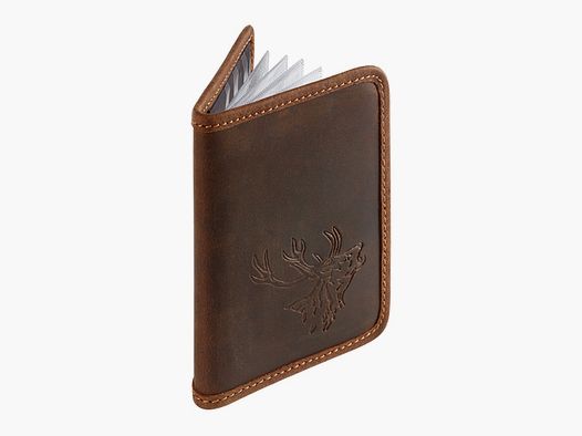 Fritzmann hunting license case deer leather brown