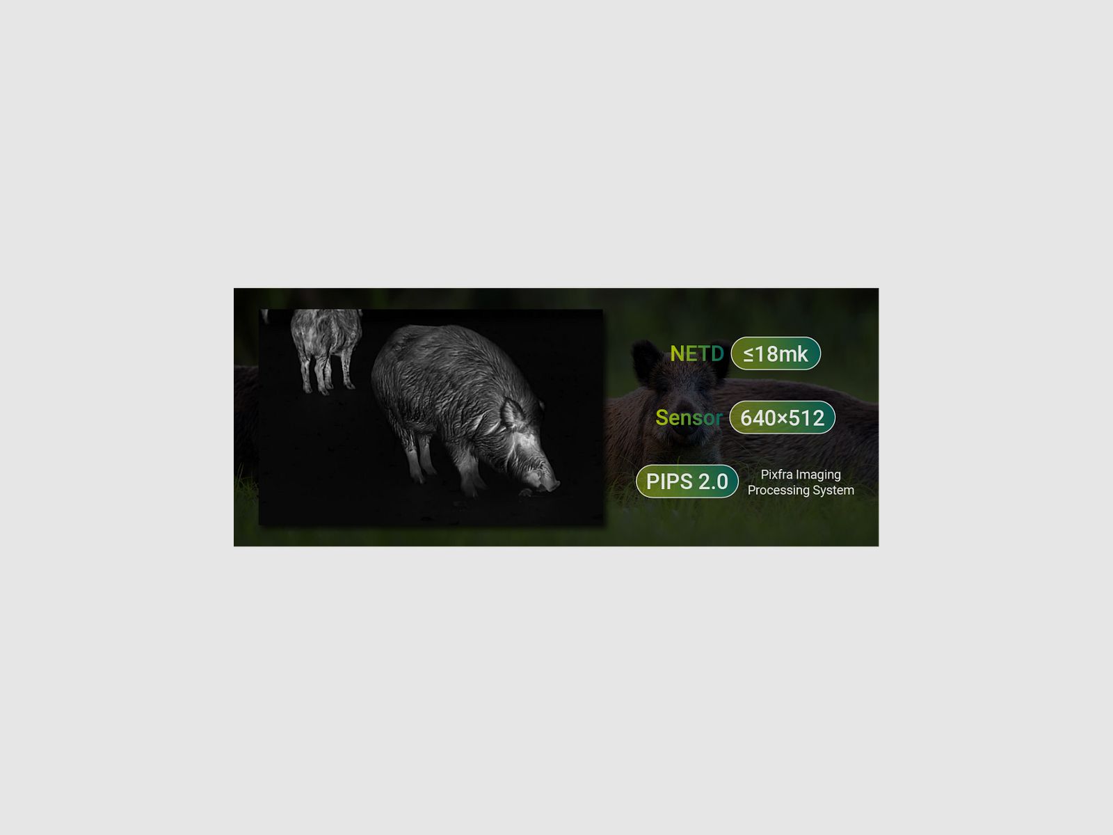 Clip-On Wärmebildgerät PIXFRA Taurus mit Laser-Entfernungsmesser LRF., Bild 3 von 12